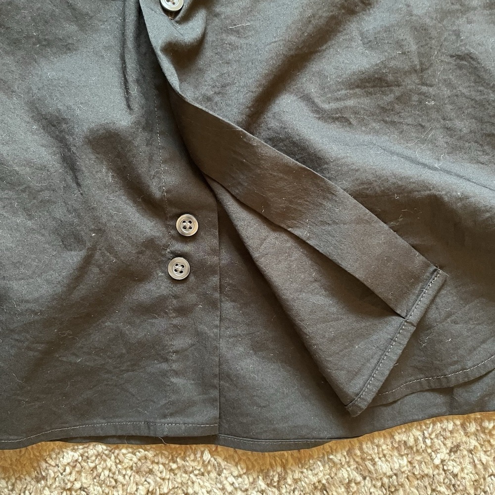 Alfani Dress Shirt Men's XL 17-17.5 34-35 Black Slim Fit Button Up Long Sleeves - Picture 6 of 11